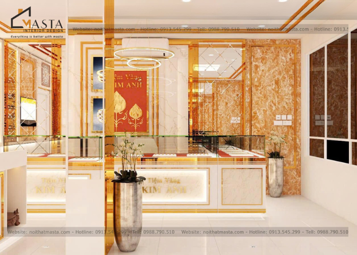 Thiết Kế Tiệm Vàng Kim Anh - Anh Tuấn - Long An